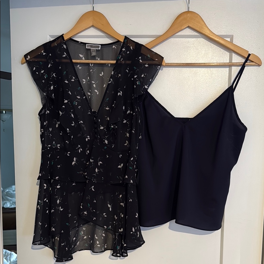 Chelsea28  Asymmetrical sheer Blouse